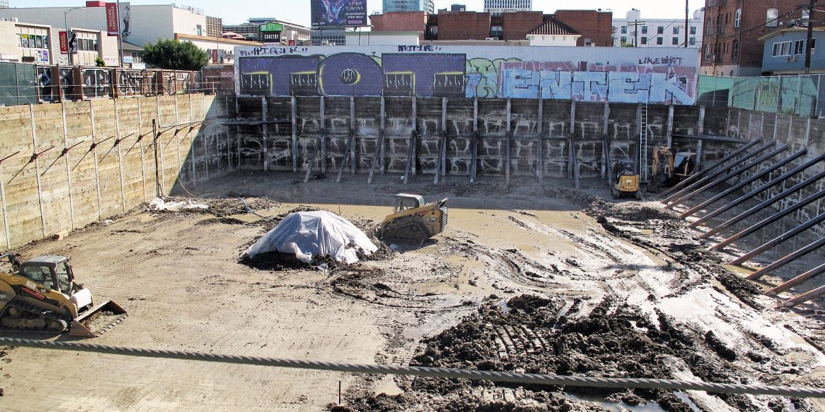 House building — building site