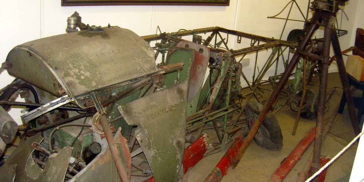 Helicopter crashes — helicopter wreckage