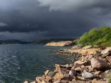Weather fronts and rain — rain clouds