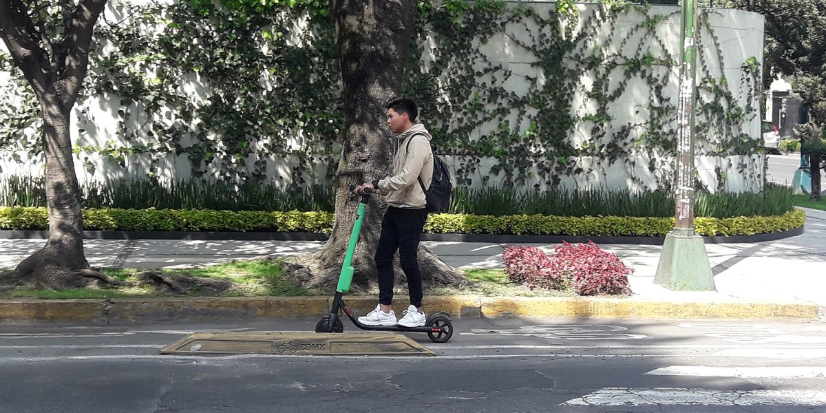 E-scooter safety — electric scooter rider