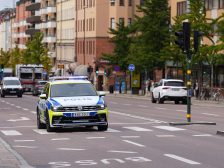 Courts and policing — police car