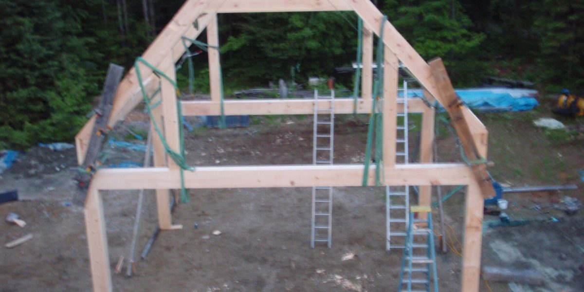 House building — timber frame