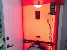 Home airtightness technology — blower door test
