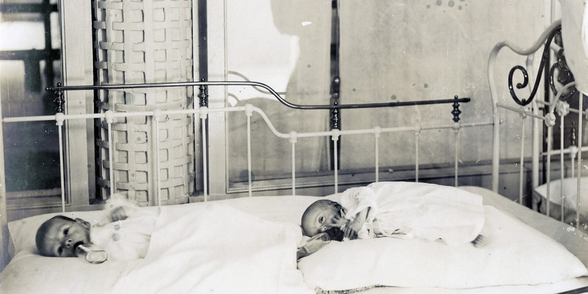Premature babies — incubator baby