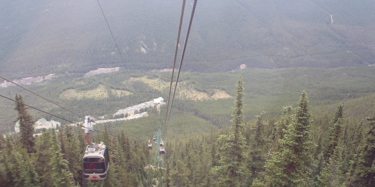 Glacier tourism — mountain gondola