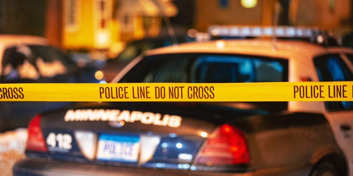 Mass stabbings — police line