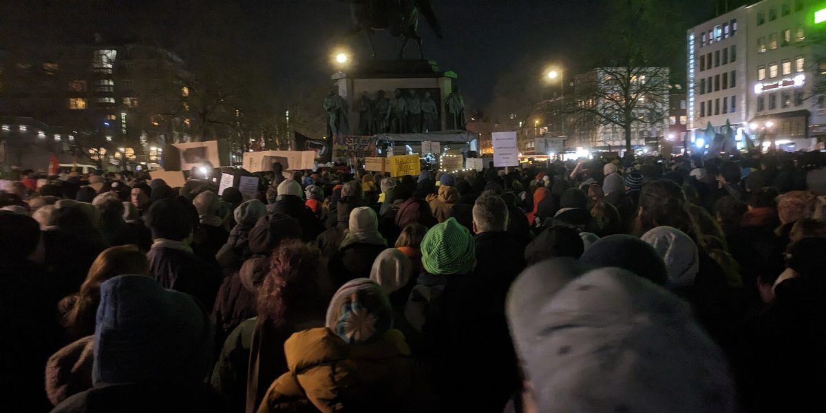 Asylum seeker housing protests — demonstration