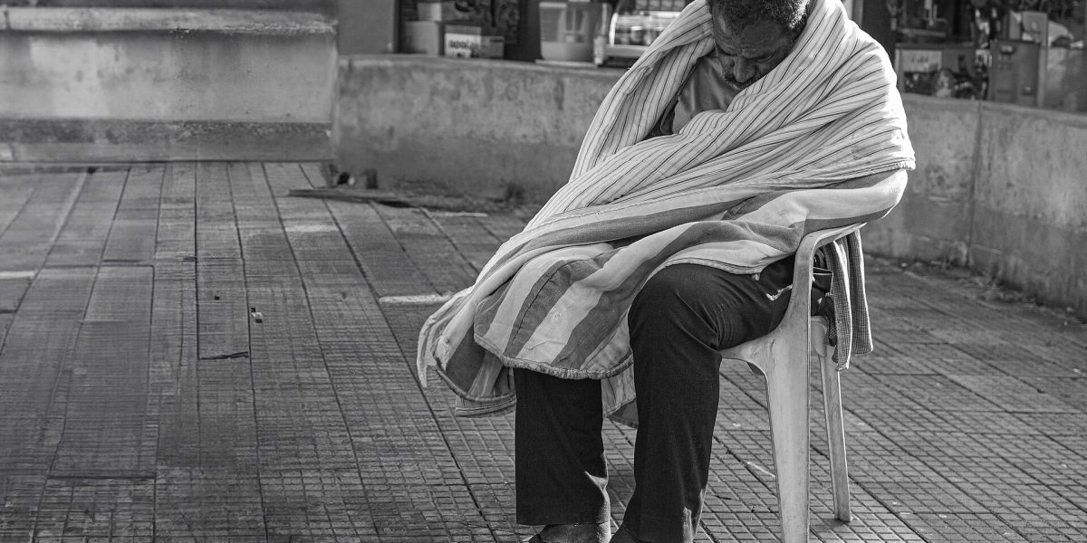 Homelessness — homeless person