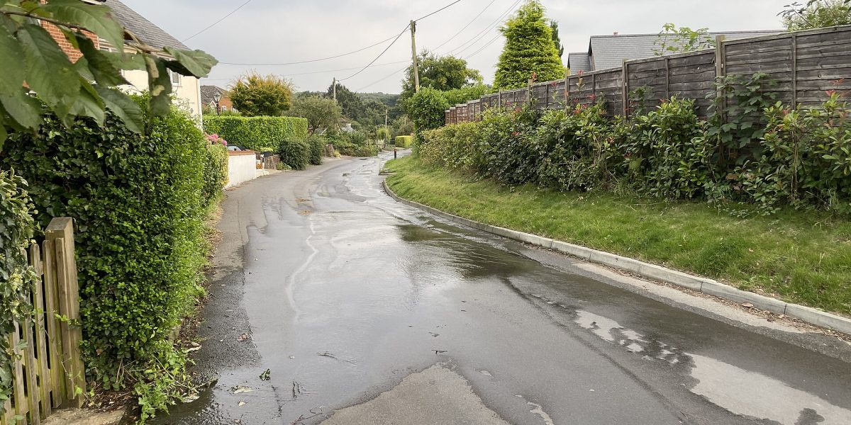Water leakage and loss — leaking water main