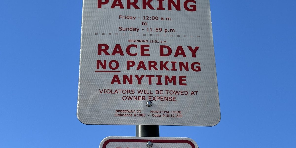 Parking fees and disputes — parking sign