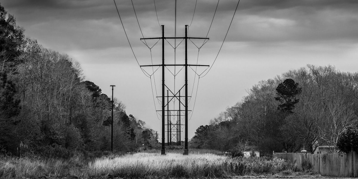 Power outage restoration — power lines