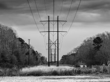 Power outage restoration — power lines