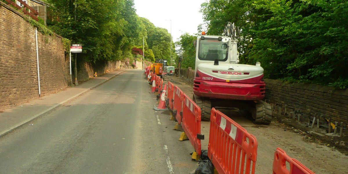 Cyclone highway repairs — road repair