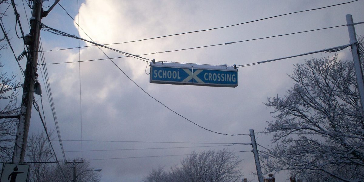 School road safety — school crossing