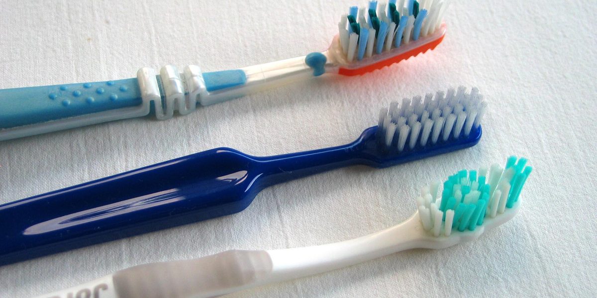 Sparkling water and dental health — toothbrush