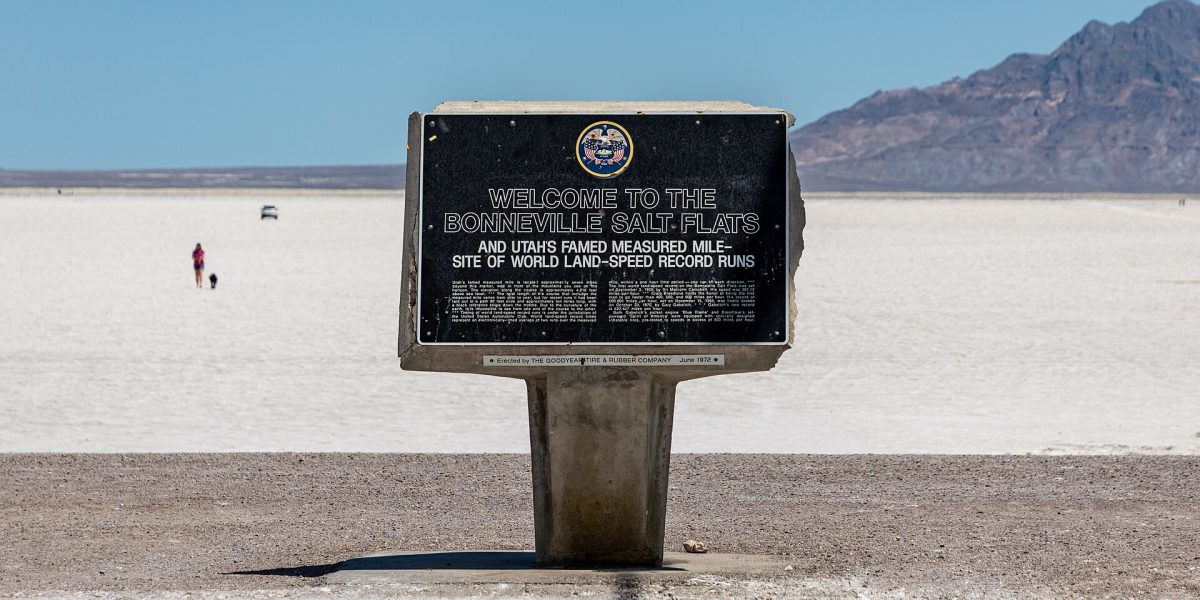 Hydrogen speed records — Bonneville Salt Flats
