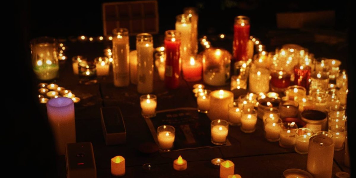 Mass shootings — candlelight vigil