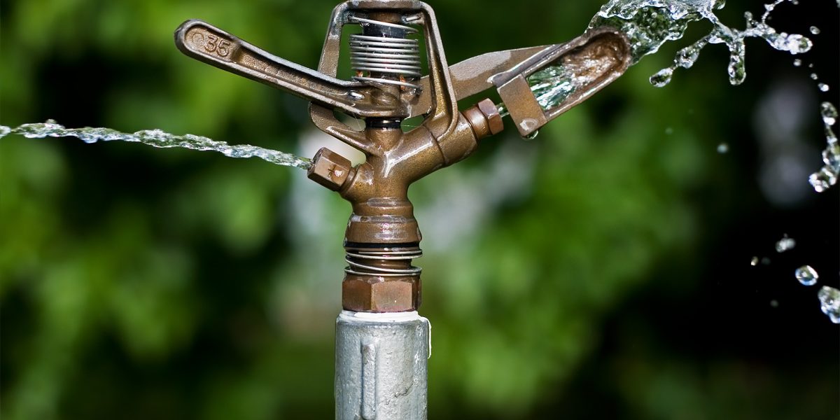 Water restrictions — sprinkler